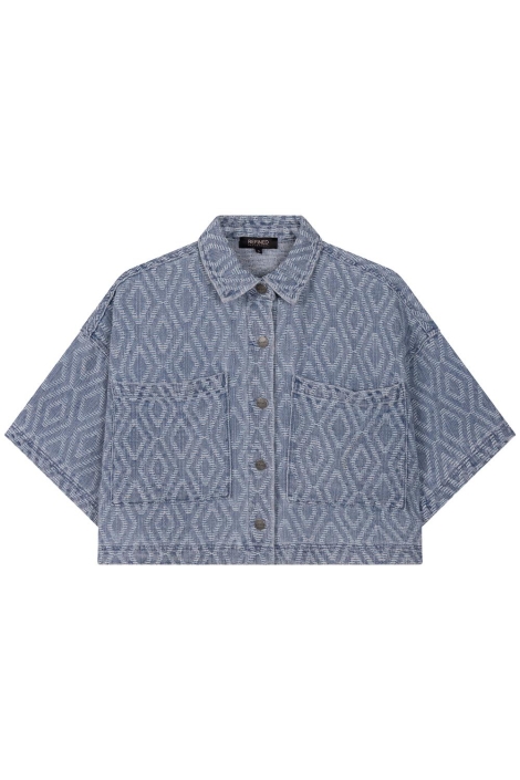 Refined Department woven shortsleeve blouse sussy